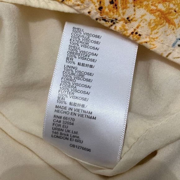 Urban Outfitters By The Sea Map Print Mini Dress Size XS | Summer - Picture 7 of 9